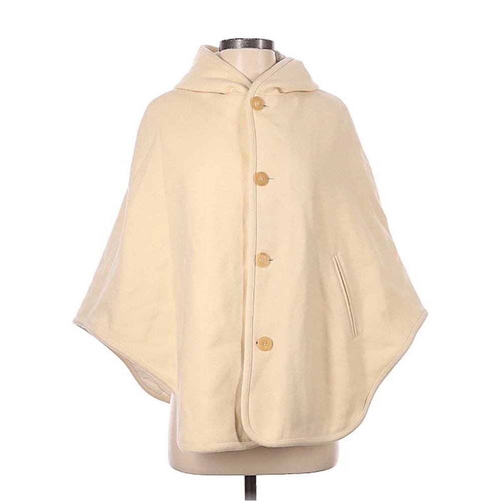 A.P.C. 100% wool hooded cape